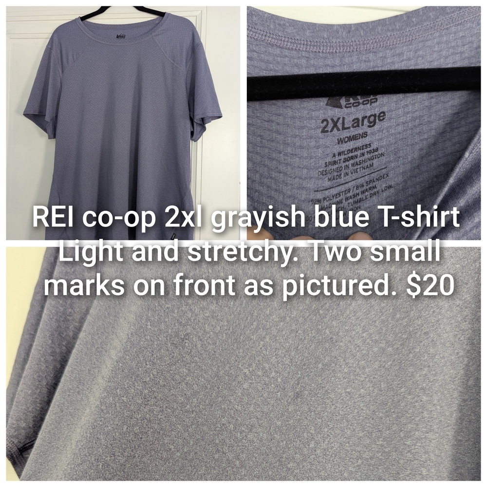 REI Co-op Women's Blue Short Sleeve Tee